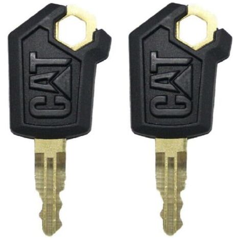 BUNTHAUS Lot de 2 clés de démarrage de rechange - Équipement lourd - 5P8500 - Pour Caterpillar (CAT), pelleteuse, camion, chargeur, dozer, skidsteers (2) (1/5)