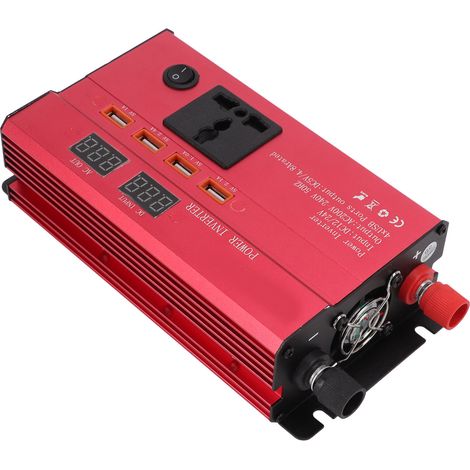 Convertisseur 420W 12V/24V vers 220V 50Hz Onduleur Voiture Sinus Modifié 4 Ports USB Prise Allume-Cigare (1/5)
