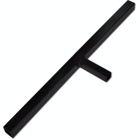 vidaXL Taladro de tierra con mango triple espiral acero negro 180 mm (1/2)