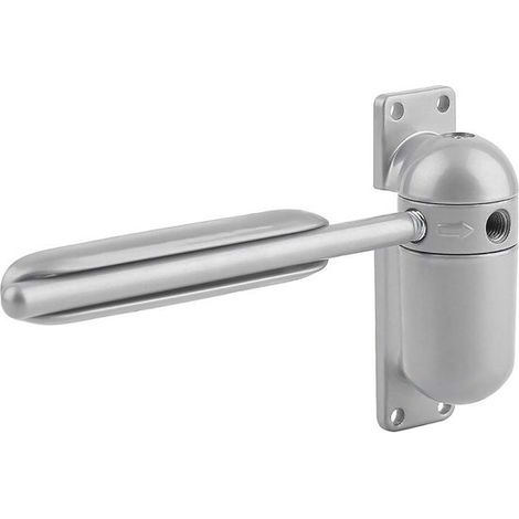 Ferme-porte - Ressort de porte - Ferme-porte coulissant - Gris - Alliage de zinc - Jusqu'à 60 kg - Réglable - Fermeture automatique - Durable - Opbouw - Pour la maison, le bureau et les magasins (1/5)