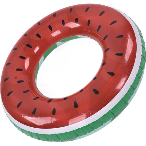 Bouée pastèque en PVC - Jouet de plage gonflable - Accessoires pour fêtes aquatiques (1/5)