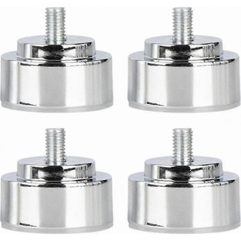 Pieds métalliques robustes et réglables, filetage M10, compatibles avec les supports de meubles - Argent 3 cm (1/5)