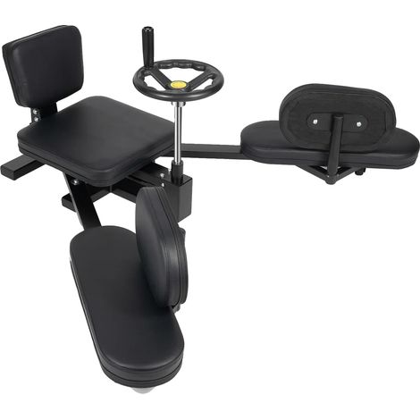 Estirador de piernas, diseño robusto, práctico para yoga y danza, negro. (1/2)