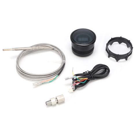 Kit de pyromètre de jauge EGT de température de gaz d'échappement 12V 20LEDs, indicateur de température de température. (1/5)