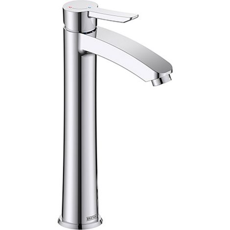 Bristan Apelo Eco Start Tall Basin Mixer Tap with Clicker Waste - Chrome