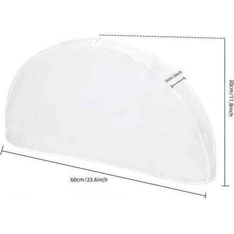 Lot de 5 housses d'épaules pour vêtements, housses de protection pour vêtements, housses anti-poussière pour vêtements, vestes, robes et vêtements, 60x30cm (transparent) (1/4)