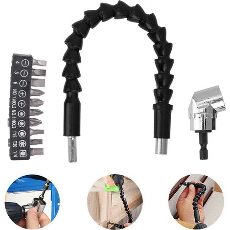 Embout de tournevis à 105 degrés, lot de 10, pour meuleuse électrique, accessoire de quincaillerie et outil en alliage (1/5)