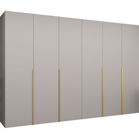Armario Hartford 539, Cachemira, 202x300x52cm, Puertas de armario: Con bisagras, Número de estantes: 0 (1/5)