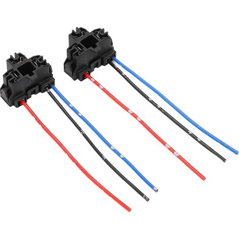 Lot de 2 connecteurs femelles H4-3 pour ampoules LED, résistants à la chaleur et à la corrosion, pour faisceau de phares de voiture, bateau ou remorque.