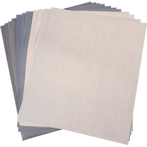 Papier Abrasif Grain 1500 2000 2500 3000 5000 7000 Pour Polissage Ponçage Humide Sec Haute Précision Paquet 12 (1/4)