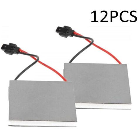 BARKBUSTERS Lot de 12 générateurs de ventilateur de poêle alimenté par la chaleur, moteur de rechange pour poêle à domicile, ventilateur de cheminée, brûleur à bois, 40 x 40 mm (1/4)