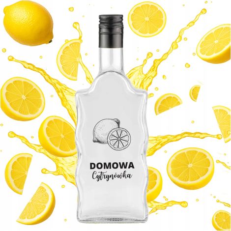 Botella FALA de 500 ml con extracto de limón casero para tintura, licor o alcohol. (1/5)