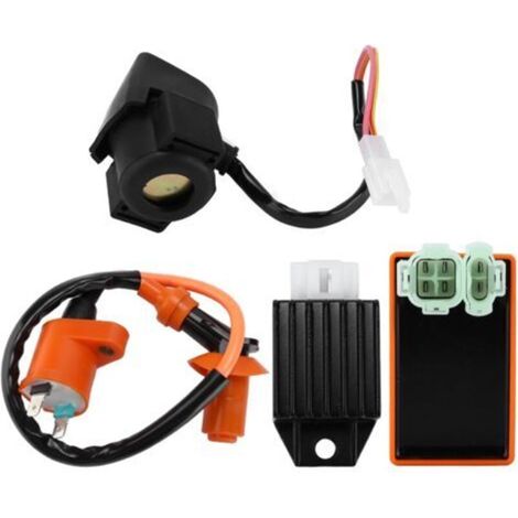 CDI, régulateur de voltage, rectificateur standard original, unité CDI, redresseur 4 broches, Relais de démarrage, Solénoïde pour 4 temps, 50 Cc, 70 Cc, 90 Cc, 110 Cc, 125 Cc, ATV (1/4)