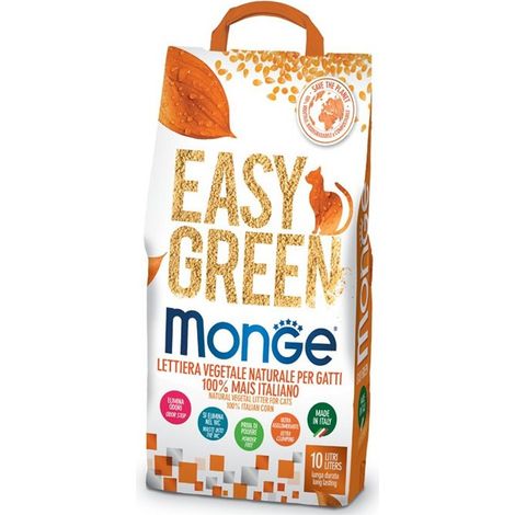 LETTIERA VEGETALE EASY GREEN PER GATTI 100% MAIS 10LT