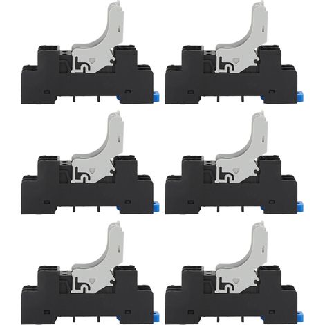 Support Relais 8 Broches - 10 Pièces Socle pour Équipement de Tour - Kit Accessoire AC 250V