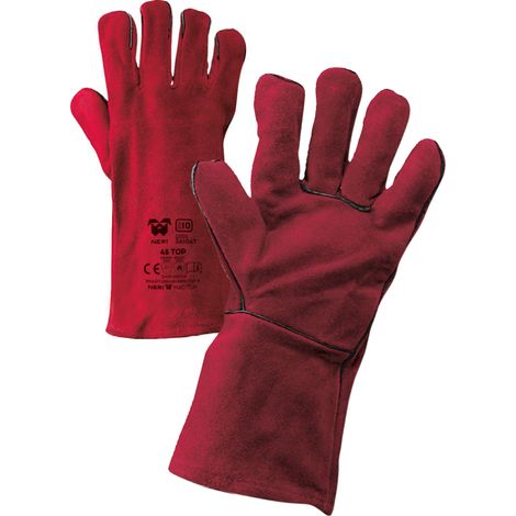 GUANTI CROSTA 45TOP ROSSO FODERATI CAT.3 (1/2)
