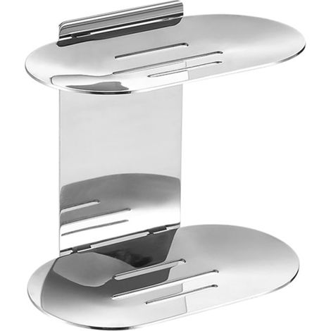 Layer Soap Dish for Bathroom and Shower Stainless Steel No
