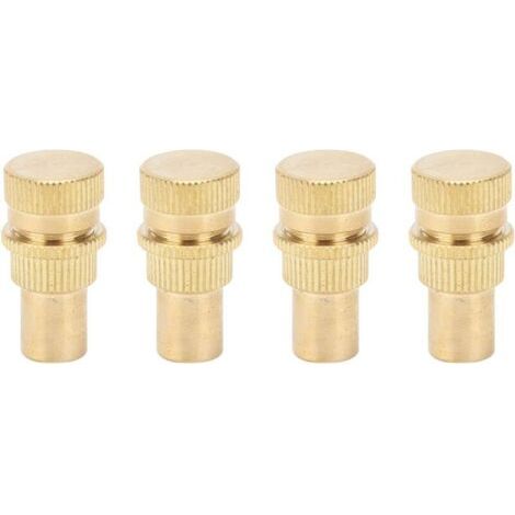 Dégonfleur Automatique de Pneu, 4 Pièces Laiton Outil de Noyau de Valve de Pneu Accessoire de Pneu de Roue Automatique pour Pneus, Voiture, Camion, Moto, et VTT (1/4)