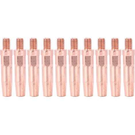 10 embouts de contact pour torche MIG, en cuivre chrome zirconium, conducteurs, 45x1,2mm, lot de 10 pièces (1/5)