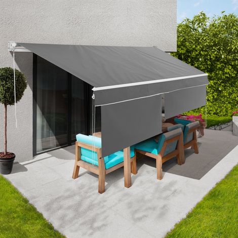 Toldo manual 2,95x2 M gris antracita con faldón H.1,40 M (1/5)