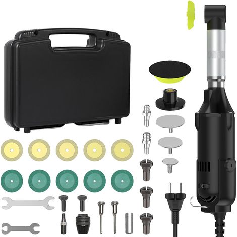 Moulin électrique, puissance de 380W, 6 vitesses variables, avec 30 accessoires-a (1/2)