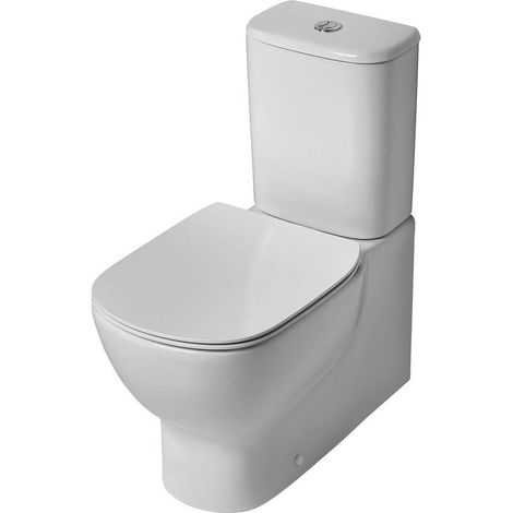 Ideal Standard Tesi Back to Wall Close Coupled Toilet with 6/4 Litre Cistern - Slim Soft Close Seat (1/5)