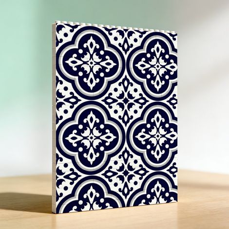 Cadre artistique en blocs à faire soi‑même, cadeau de la Saint‑Valentin (1/5)