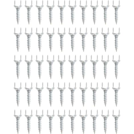 Clous universels sans joint pour plinthes et fixations de meubles massifs, 50 pièces, argentés. 12 + 4,5 mm