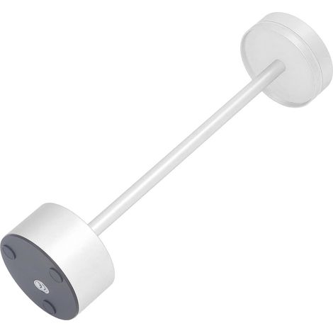 Lampe de table sans fil, 3 couleurs, variateur de couleur, rechargeable, LED, bureau, avec commande tactile, pour la maison, la chambre à coucher, le bureau, argent (1/5)