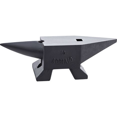 Enclume en Fonte 10kg, Corne Unique, Base Stable, Plateau Large, Haute Dureté, Idéale pour Forge et Façonnage (1/5)