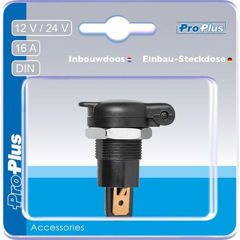 Presa da incasso DIN 12V24V16A in blister