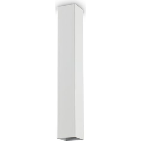 Plafoniera Moderna Sky Metallo Bianco 1 Luce Gu10 7W 3000K Luce Calda H40Cm (1/3)