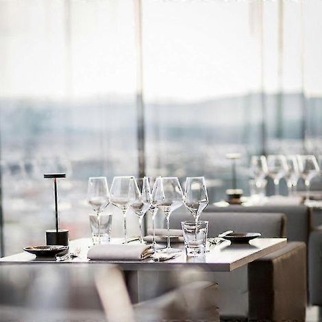 Lampe de table LED rechargeable portable à batterie, lampe de table pour restaurant ou maison (noire) (1/2)
