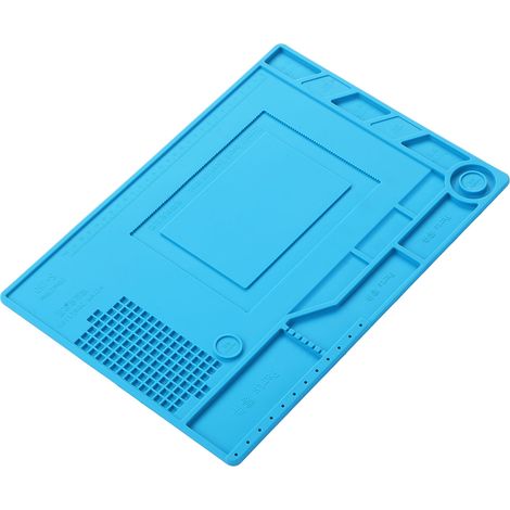 Magnetische Isolier-Silikon-Arbeitsmatte, hitzebeständig, Lötmatte für Elektronikreparaturen (1/5)