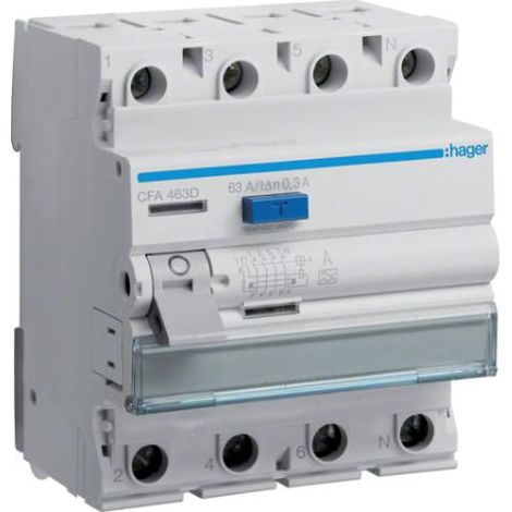 Hager CFA463D 4P interruttore automatico