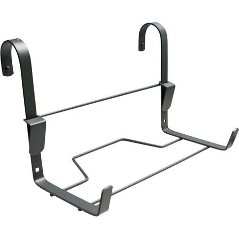 Support per fioriera con gancio in ferro piatto 35x14cm antracite - Louis Moulin