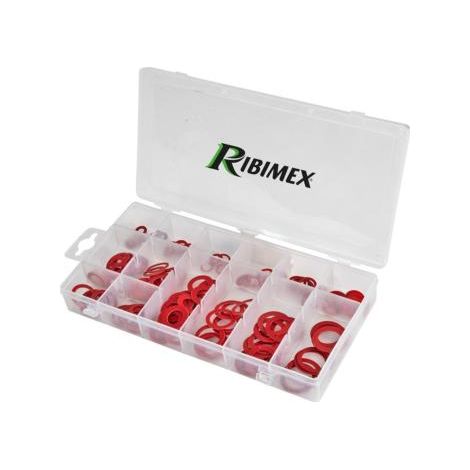 Ribimex – Coffret de 150 joints fibres plomberie – Diamètres mixtes 10x5 à 24x18mm – Pour installations sanitaires – Garantie 2 ans (1/3)