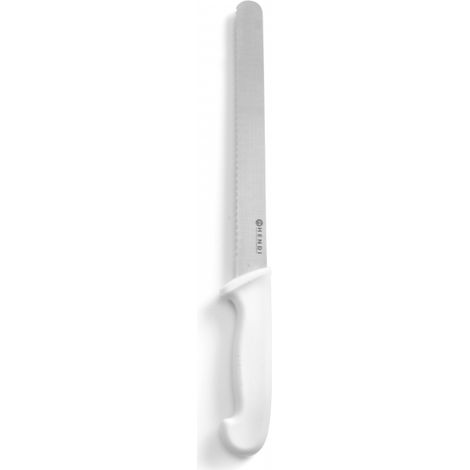 Couteau à pain HACCP 385 mm - blanc - HENDI 843055