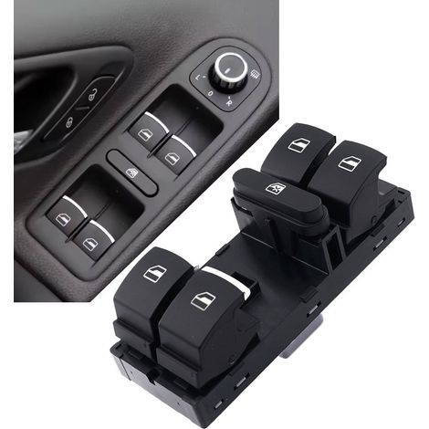 Bouton de commande de lève-vitre électrique - (Modèle : 5ND959857 / 5K4959857) (1/4)