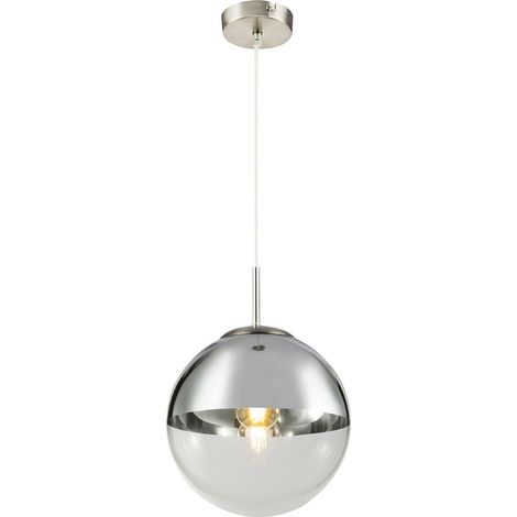Globo - lámpara colgante - Varus - níquel - vidrio - Ø 25cm - E27 (1/4)