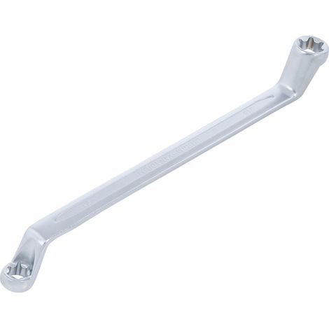 Llave de estrella doble con cabezas E-Torx acodada E14 x E18 (1/4)