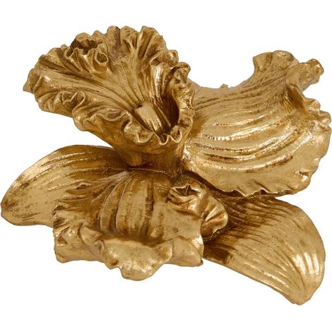 Decorazione floreale belli in oro 21x10cm - Atmosphera créateur d'intérieur