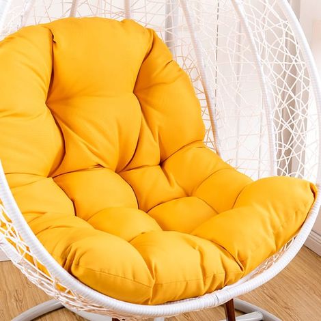 Matelas de remplacement pour hamac, grand coussin imperméable pour chaise œuf – Jaune (tapis uniquement) (SKU produit : 95995232 SKU Offre : lehua24.5.5-10) (1/4)