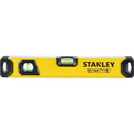 Livella Stanley STHT41016-0 40 cm in Alluminio – 2 Bolle, Precisione 0,5 mm/m (1/4)