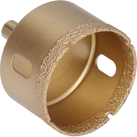 Diamant-Lochsäge mit Hartmetallkern zum Bohren von Fliesen, Porzellan und Glas 55-mm-Kernbohrer mit dreieckigem Schaft (1/5)