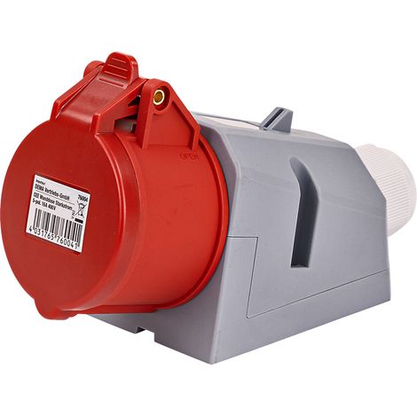 CEE Wanddose Starkstrom 5-pol. 16A 400V IP44 Starkstromsteckdose Wand Steckdose (1/5)
