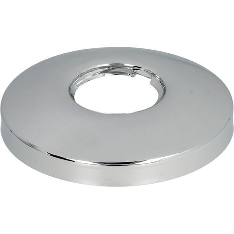 Rosace filetée, laiton chromé 67 mm x 3/4 x 10 mm