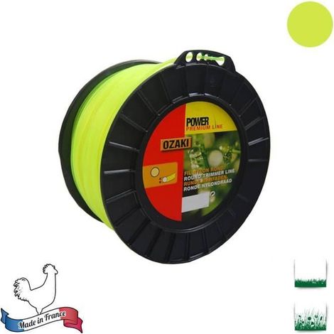Bobine fil nylon rond OZAKI premium - 2,70 mm x 216m - qualité professionnelle - fabrication française
