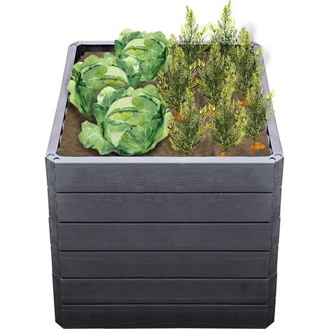 GARANTIA ERGO QUADRO L 75 letto rialzato Wood, incl. sistema di risparmio idrico FLORA