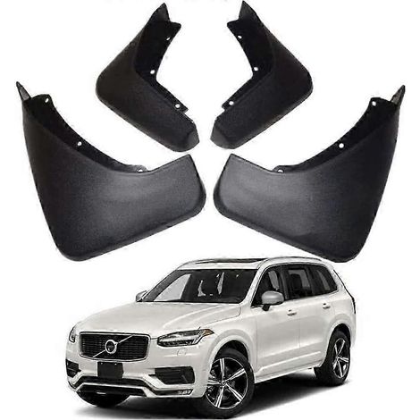 Lot de 4 bavettes de protection pour Volvo XC90 R-Design (2016-2020), protection intégrale des ailes avant et arrière.
